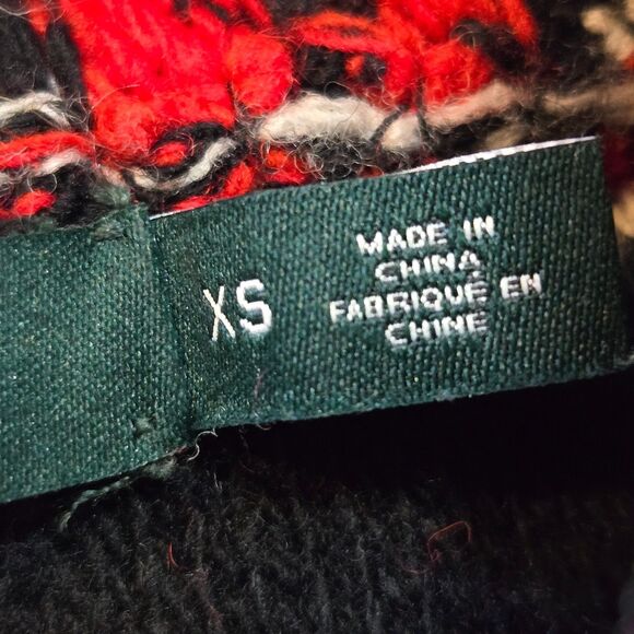 RALPH LAUREN Long Cardigan Sweater Womens XS Striped Wool Belt Cowl Neck LRL - Picture 10 of 10